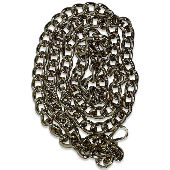 Just Cavalli Glitter Lips Shoulder Bag – Vintage Leather w/ Silver Chain - Picture 5 of 16